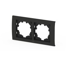 Рамка двухместная ELBI Zena Platin 500-073700-226