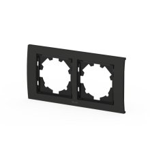 Рамка двухместная ELBI Zena Platin 500-073700-226