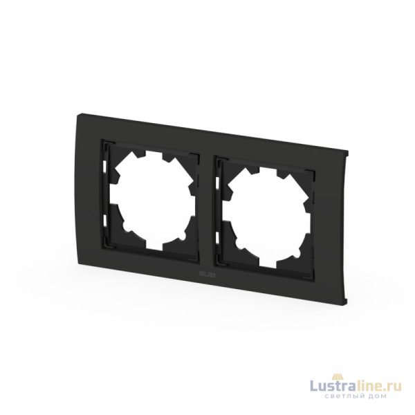 Рамка двухместная ELBI Zena Platin 500-073700-226