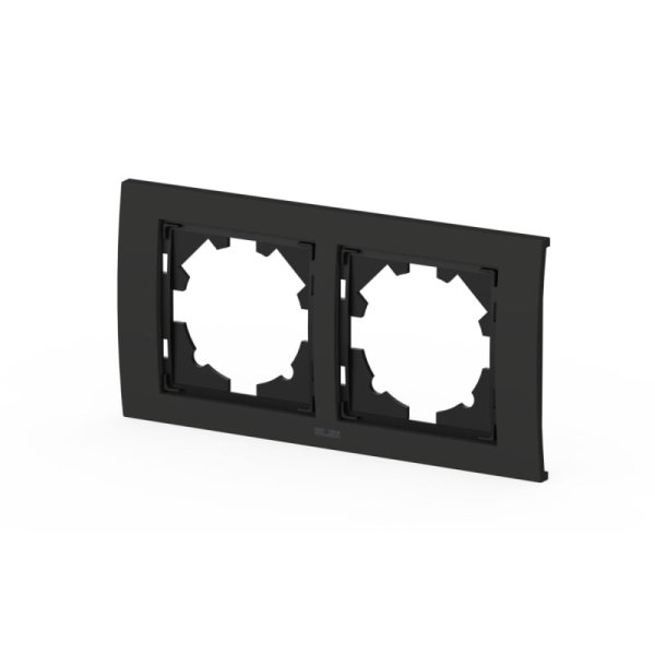 Рамка двухместная ELBI Zena Platin 500-073700-226