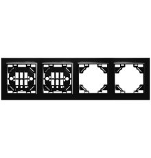 Рамка 4-местная горизонтальная Stekker PFR00-9004-03 39485