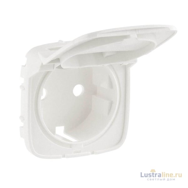 Лицевая панель Legrand Valena Allure розетки с/з с крышкой жемчуг 754849