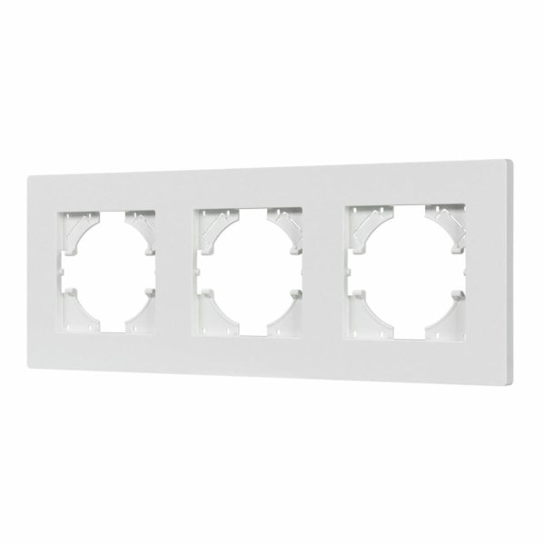 Рамка на 3 поста пластиковая Arlight FRM-PERIO-PL-3-WH 049754