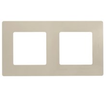 Рамка 2-постовая Legrand Etika слоновая кость 672512