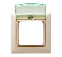 Рамка 1-постовая Legrand Valena с крышкой слоновая кость 774350