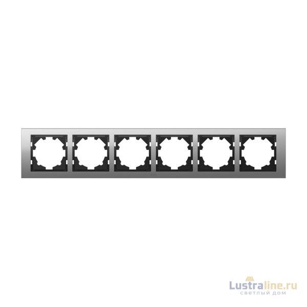 Рамка шестиместная ELBI Zena Platin 500-073600-252