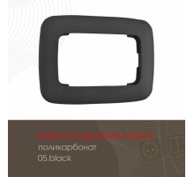 Рамка для двойной розетки Arte Milano 505.05-double.black
