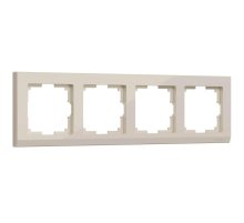 Рамка на 4 поста Werkel Stark слоновая кость W0041803 4690389161896
