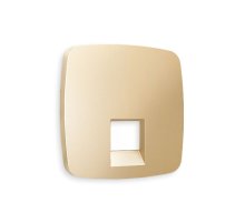 Лицевая панель для компьютерной/телефонной розетки RJ-45/RJ-11 Ambrella Volt Omega OP6120