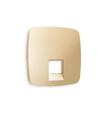 Лицевая панель для компьютерной/телефонной розетки RJ-45/RJ-11 Ambrella Volt Omega OP6120