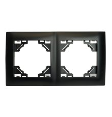 Рамка двухместная Stekker PFR00-9012-03 Эрна Элегант 49662