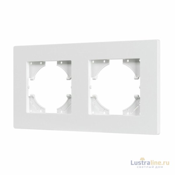 Рамка на 2 поста пластиковая Arlight FRM-PERIO-PL-2-WH 049750