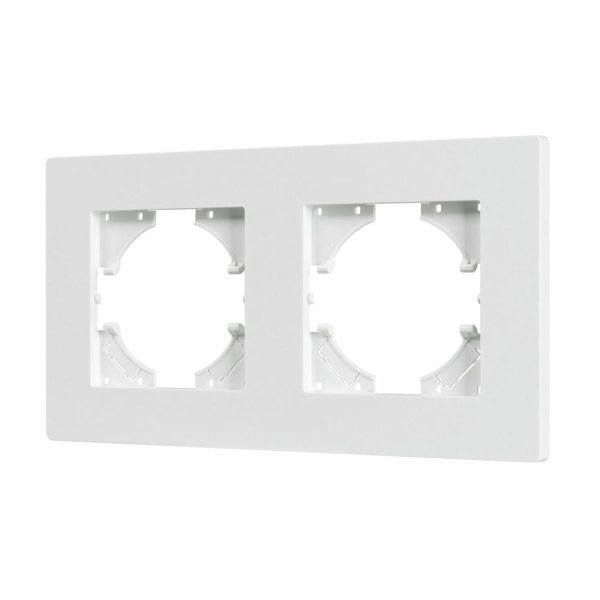 Рамка на 2 поста пластиковая Arlight FRM-PERIO-PL-2-WH 049750