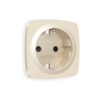 Лицевая панель для розетки с/з со шторками Ambrella Volt Omega OP3070