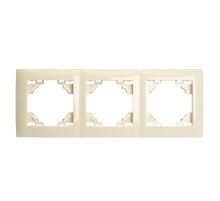 Рамка трехместная Stekker PFR00-9013-02 Эрна Элегант 49668
