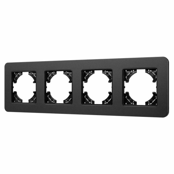 Рамка на 4 поста алюминиевая Arlight FRM-AKIRY-SFAL-4-BK 049744