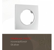 Рамка одноместная Arte Milano 502.04-1.silver