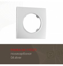 Рамка одноместная Arte Milano 502.04-1.silver