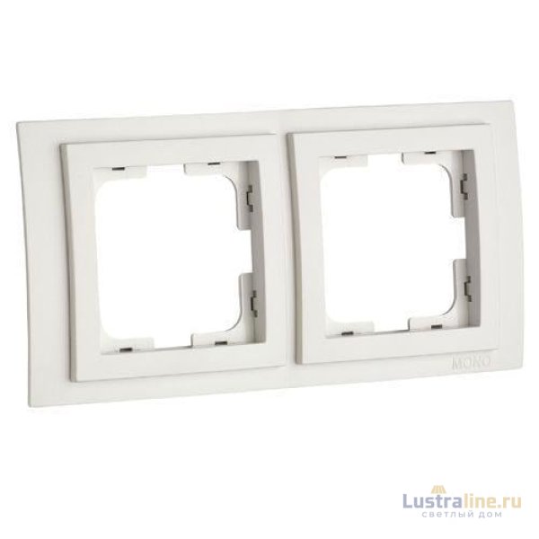 Рамка на 2 поста Mono Electric Larissa слоновая кость 103-010100-161