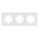 Рамка на 3 поста пластиковая Arlight FRM-PERIO-PL-3-GD 049757