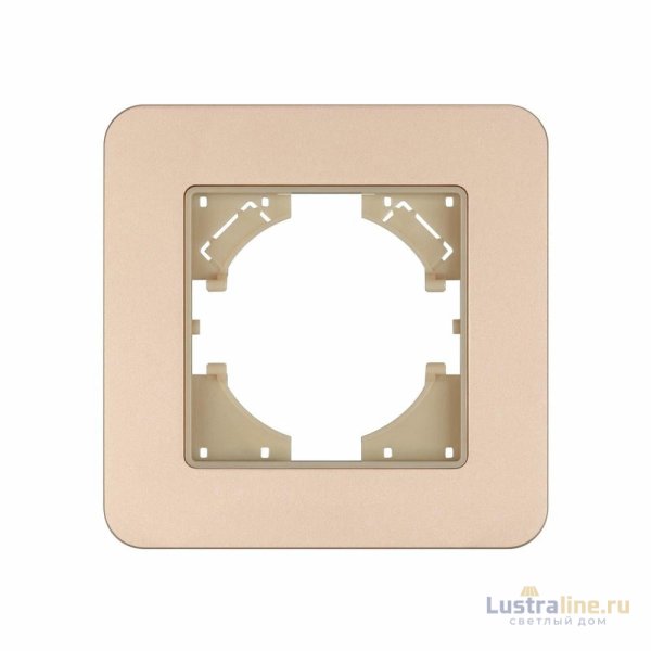 Рамка алюминиевая на 1 пост Arlight FRM-AKIRY-SFAL-1-GD 049686