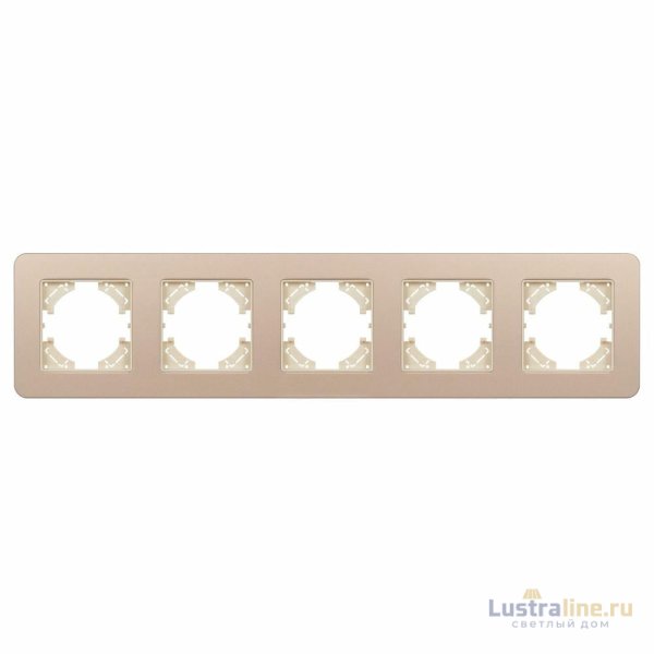 Рамка на 5 постов алюминиевая Arlight FRM-AKIRY-SFAL-5-GD 049748