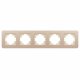 Рамка на 5 постов алюминиевая Arlight FRM-AKIRY-SFAL-5-GD 049748