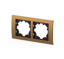 Рамка двухместная ELBI Zena Platin 500-073500-226
