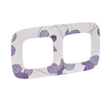 Рамка 2-постовая Legrand Valena Allure Флора белая 754362