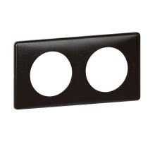 Рамка 2-постовая Legrand Celiane карбон 068982