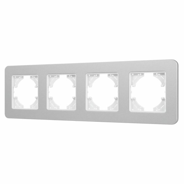 Рамка на 4 поста алюминиевая Arlight FRM-AKIRY-SFAL-4-SR 049743