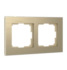 Рамка Werkel Aluminium на 2 поста шампань алюминий W0021711 4690389158148
