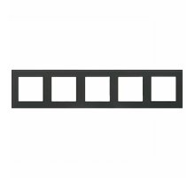 Рамка на 5 постов Arlight FRM-GLARE-GS-5-BK 043806