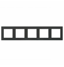 Рамка на 5 постов Arlight FRM-GLARE-GS-5-BK 043806