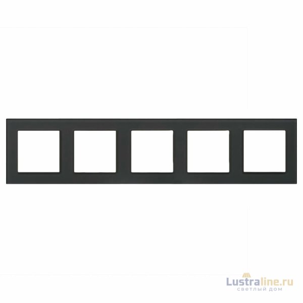 Рамка на 5 постов Arlight FRM-GLARE-GS-5-BK 043806