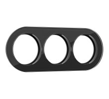 Рамка на 3 поста Werkel Favorit Runda черный 4690389166488 W0035108