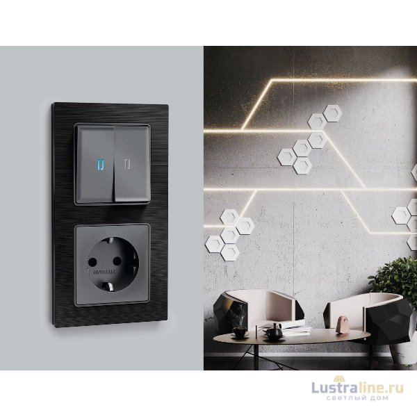 Рамка четырехместная Ambrella Volt Platos AF550504