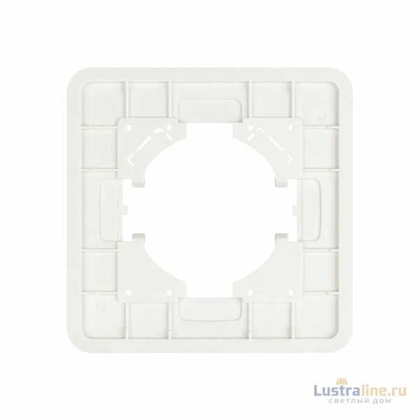 Рамка стеклянная на 1 пост Arlight FRM-OMALI-GS-1-WH 049648