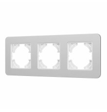 Рамка на 3 поста алюминиевая Arlight FRM-AKIRY-SFAL-3-SR 049740