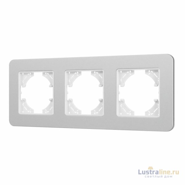 Рамка на 3 поста алюминиевая Arlight FRM-AKIRY-SFAL-3-SR 049740