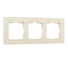 Рамка на 3 поста Werkel Favorit молочный 4690389183423 W0031141