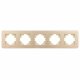 Рамка на 5 постов алюминиевая Arlight FRM-AKIRY-AL-5-GD 049736