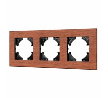 Рамка на 3 поста из натурального дерева Arlight FRM-XSILO-WD-3-NL 050873