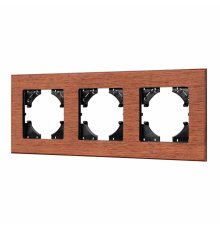 Рамка на 3 поста из натурального дерева Arlight FRM-XSILO-WD-3-NL 050873