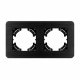 Рамка на 2 поста алюминиевая Arlight FRM-AKIRY-AL-2-BK 049725