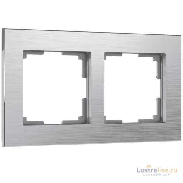 Рамка на 2 поста Werkel Aluminium алюминий W0021706 4690389158032