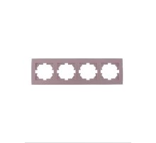 Рамка 4-местная горизонтальная Lezard Rain 703-3131-149