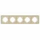 Рамка на 5 постов стеклянная Arlight FRM-OMALI-SFGS-5-GD 049723