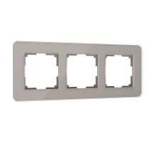 Рамка Werkel Elite на 3 поста дымчатый W0032417 4690389180750
