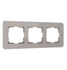 Рамка Werkel Elite на 3 поста дымчатый W0032417 4690389180750